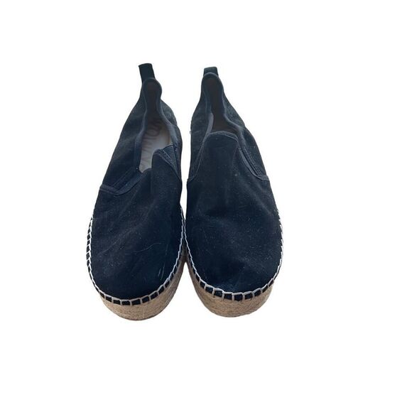 Sam Edelman Womens Black Slip On Suede Carrin Platform Espadrille Size 9.5 - Picture 1 of 8